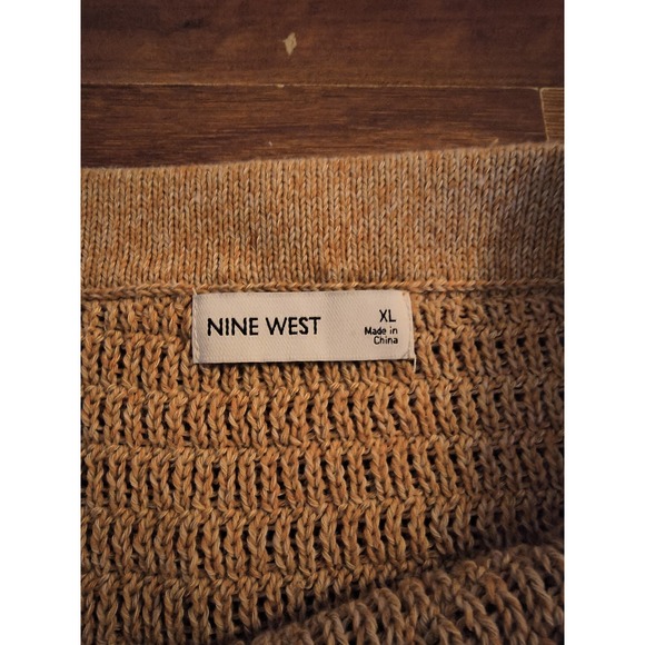 Nine West XL Tan Crochet Maxi Skirt - Picture 6 of 7